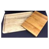 2 Wood Cutting Boards