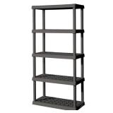 Sterilite 5-Shelf Plastic Shelving Unit