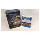 Star Laser & Blue Icicle Lights