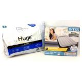 Jumbo Pillow & Twin Air Mattress