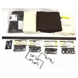 (4) Rod Pocket Curtains & (2) Rods