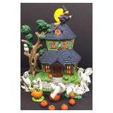 Halloween Haunted House-Lighted (14in H)