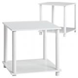 Storage Shelf Side Tables (2 Pack)