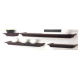 New Classic Espresso 4 Piece Floating Shelves