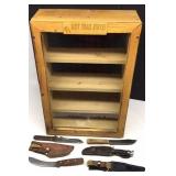 "Lost Trail Knives" Knife Case w/ 6 Knives