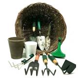 Plant Basket/Press & Garden Hand Tools