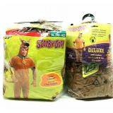 2 Adult Scooby Doo Costumes (XL & one size)
