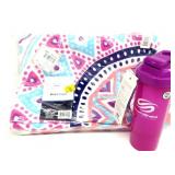 Smart Shaker Bottle with Beach Towel