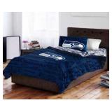 Queen 5pc  Seattle Seahawks Bedding Set