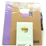 Pocket SMASH Folio & Multi-Pack of Post It Pads