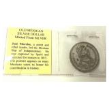 Vintage Mexican Silver Dollar