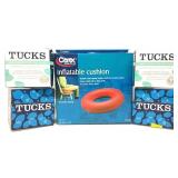 Carex Inflatable Cushion & Tucks Medicated Pads