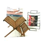 Folding Pine Dish Rack & Rib/Roast Rack