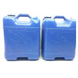 2 Reliance Aqua Tainer 22L. Water Jugs