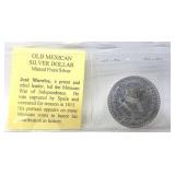 1959 Mexican Silver Dollar