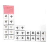 24 Nickels from Various Eras (See Desc.)