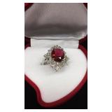 Lab Created Ruby Ring size 9