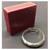 Beautiful Etched Sterling Silver Bracelet