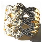 White Topaz Sterling Silver Ring 8