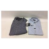 2 Men’s Large Button Up Dress Shirts