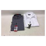 2 Men’s Medium Button Up Dress Shirts