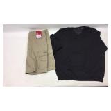 Men’s XXL Shorts & Casual Wool Sweater