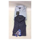 2 Men’s Large Button Up Dress Shirts