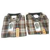 Mens XXL Flannel Button Ups