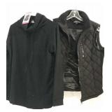 Med Ladies Cowl Neck Sweater, Quilted Vest