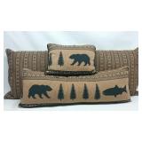 Set of Bear Print, Dakotah Couch Pillows