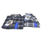 2 Mens Flannel Shirts Large