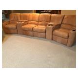 Reclining Lounge  Leather Sofa