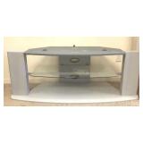 TV Stand w/Glass Shelf (54"×20"×20")