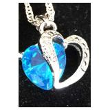 Swiss Blue Topaz Necklace