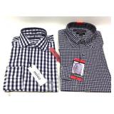 (2) Med Men’s Dress Shirts- Tommy Hilfiger/BC