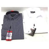 (2) Med Men’s Dress Shirts- Kirkland/BC Clothing