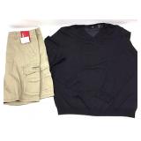 Men’s XXL Shorts & Casual Wool Sweater