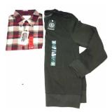 Mean’s Medium Sweater & Flannel Shirt