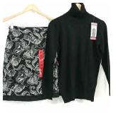 Med Ladies Reversable Skirt with  Sweater