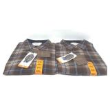 2 Mens Flannel Shirts XXL