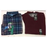 Men’s XL Sweater & Flannel Shirt