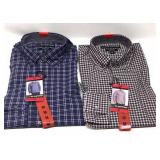 (2) Med Men’s Dress Shirts- BC Clothing