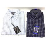 (2) LG Mens BC Clothing Expedition Dress Shirts