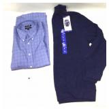 Men’s Large Pullover Sweater & Dress Shirt