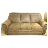 Dark Brown Micro Suede Sofa