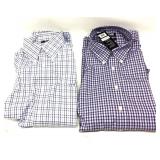 (2) Men’s Medium Kirkland Signature Dress Shirts