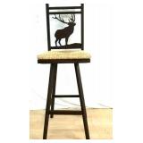 Bar Stool w/ Elk