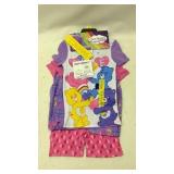 Girls Size 5 Care Bear 4 Piece Pajama Set