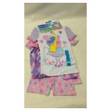 Girls Size 4T 4 Piece Sleep Ware Set