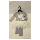 Girls Size 4T Dress and Pants Set